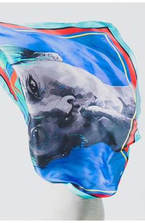 SILENCE Silk Scarf SILENCE Silk Scarf